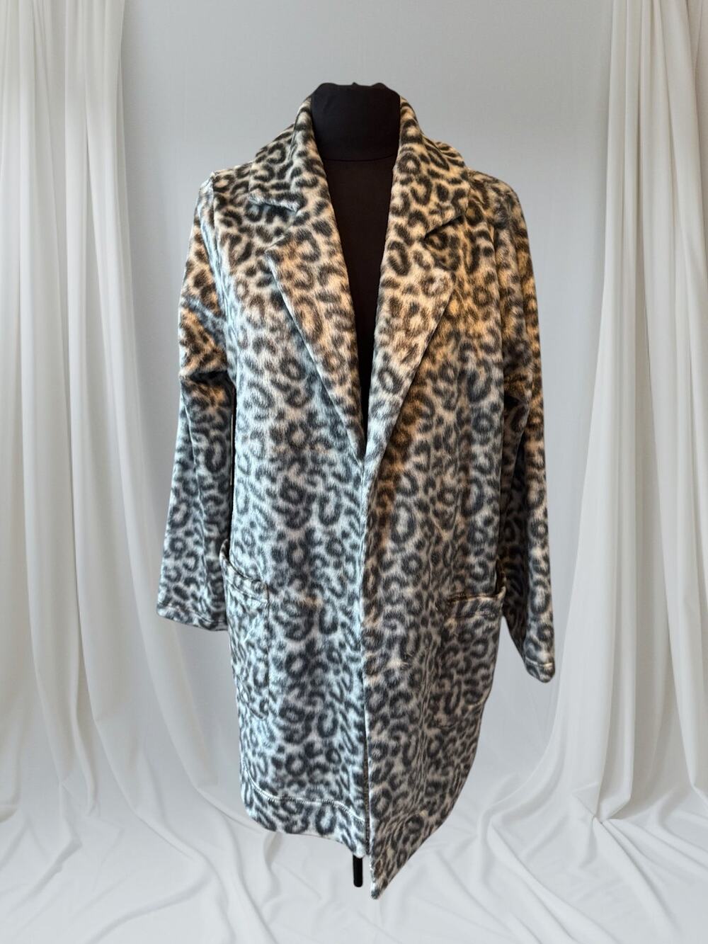 Leopard Print Statement Coat, L